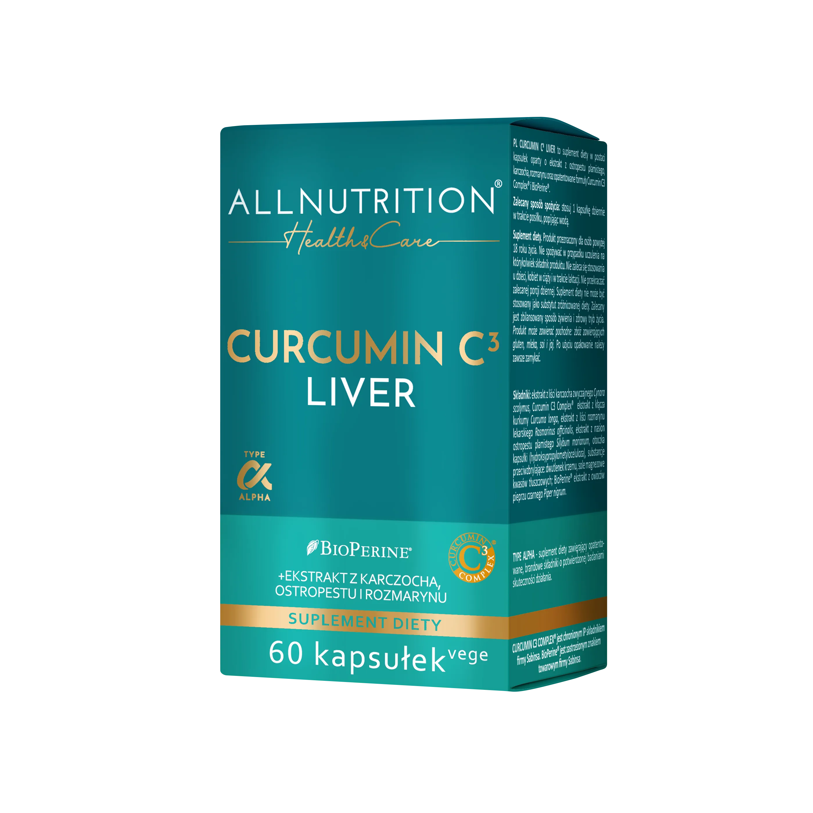 Allnutrition Health & Care Curcumin C3 Liver 60 kapsułek
