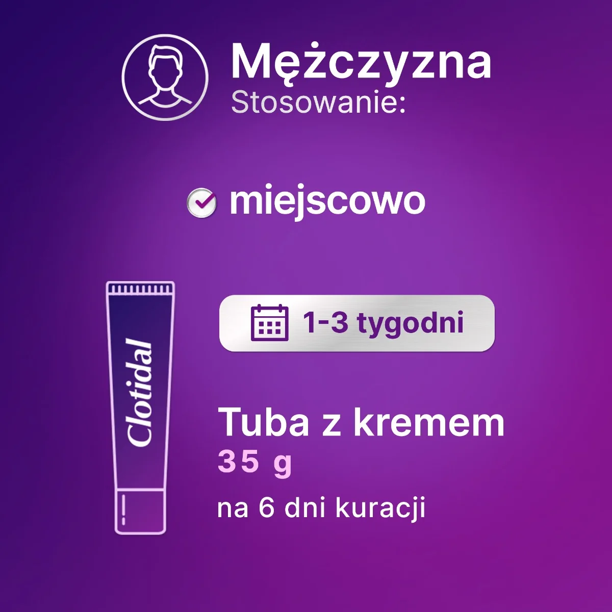 Clotidal 10mg/g, krem dopochwowy, 35 g + 6 aplikatorów