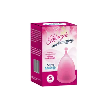 ActiveMed, kubeczek menstruacyjny, rozmiar S, różowy, 1 sztuka 