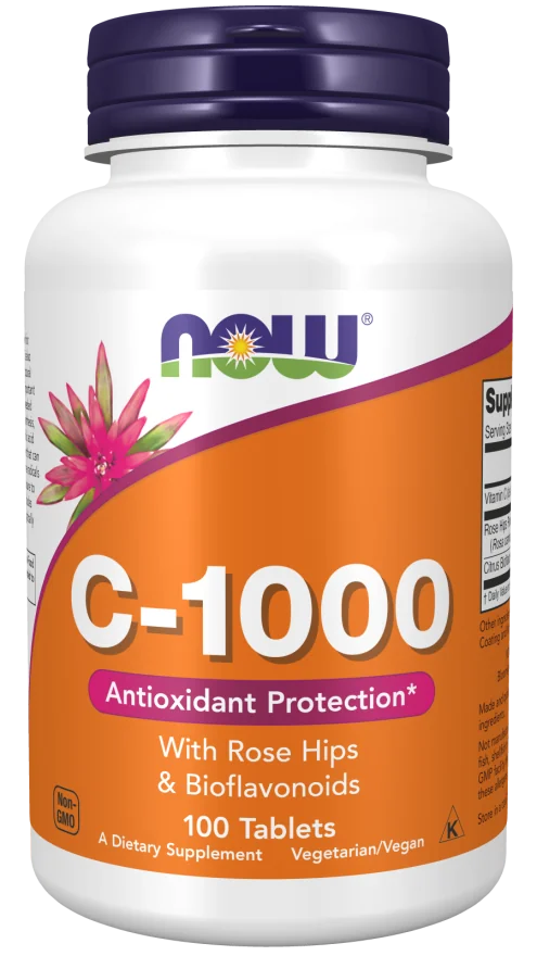Now Foods Witamina C 1000 mg z dziką różą i bioflawnoidami 100 tabletek