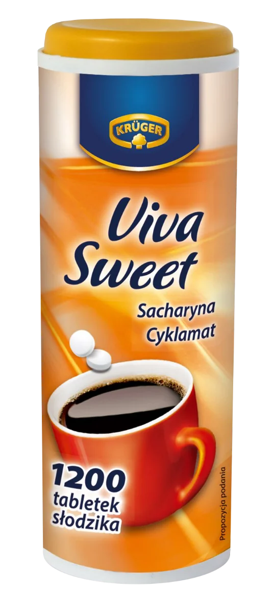Krüger Viva Sweet z sacharyną + cyklamat, 1200 tabletek