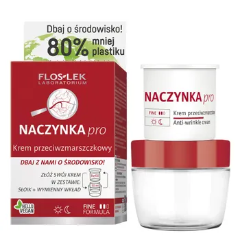 Floslek Naczynka Pro, krem przeciwzmarszczkowy, eco zestaw, 50 ml 