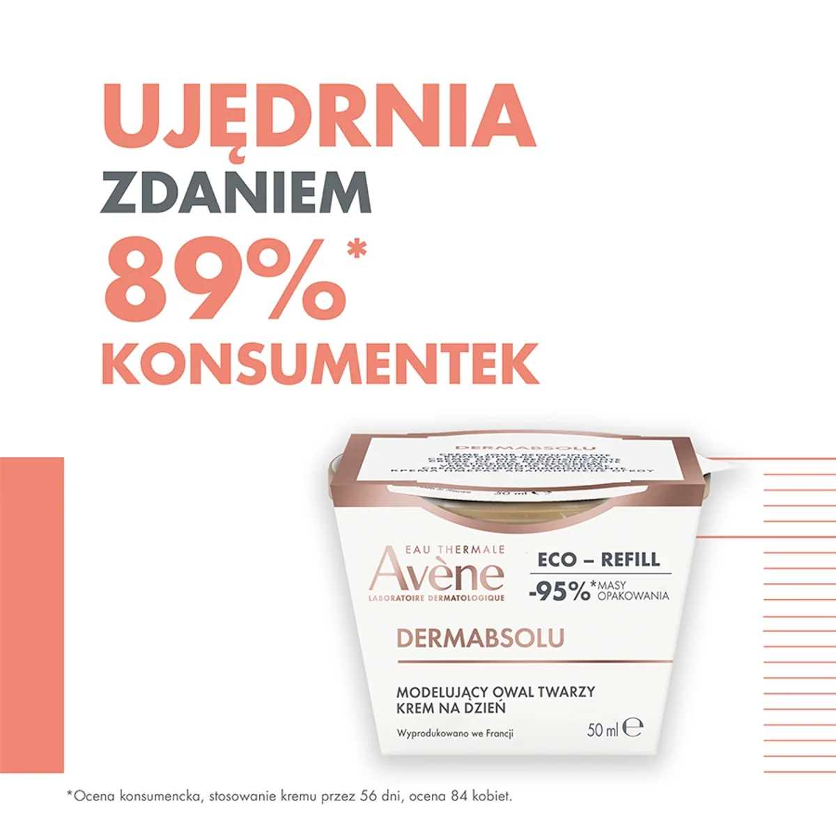 Avène Dermabsolu krem na dzień modelujący owal twarzy REFILL, 50 ml