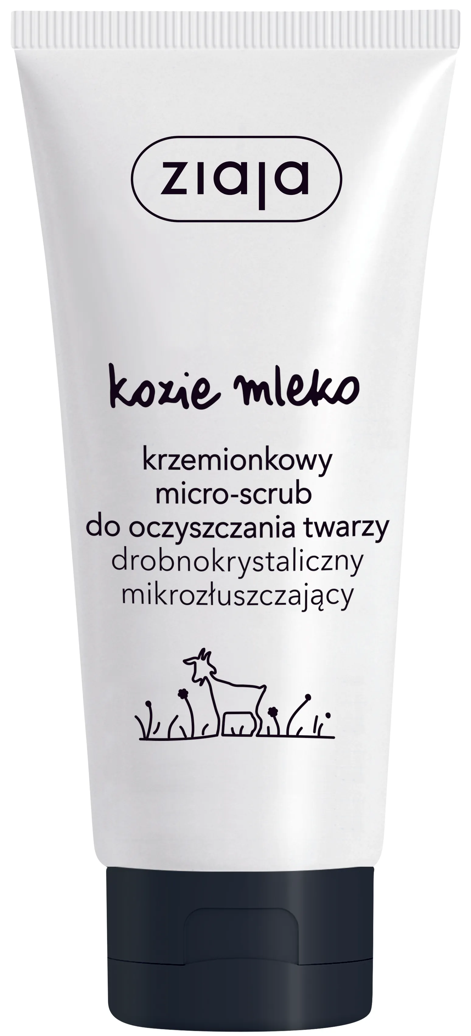 Ziaja Kozie Mleko, krzemionkowy micro-scrub do oczyszczania twarzy, 75 ml