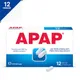 APAP, Paracetamolum 500 mg, lek przeciwbólowy, przeciwgorączkowy, 12 tabletek