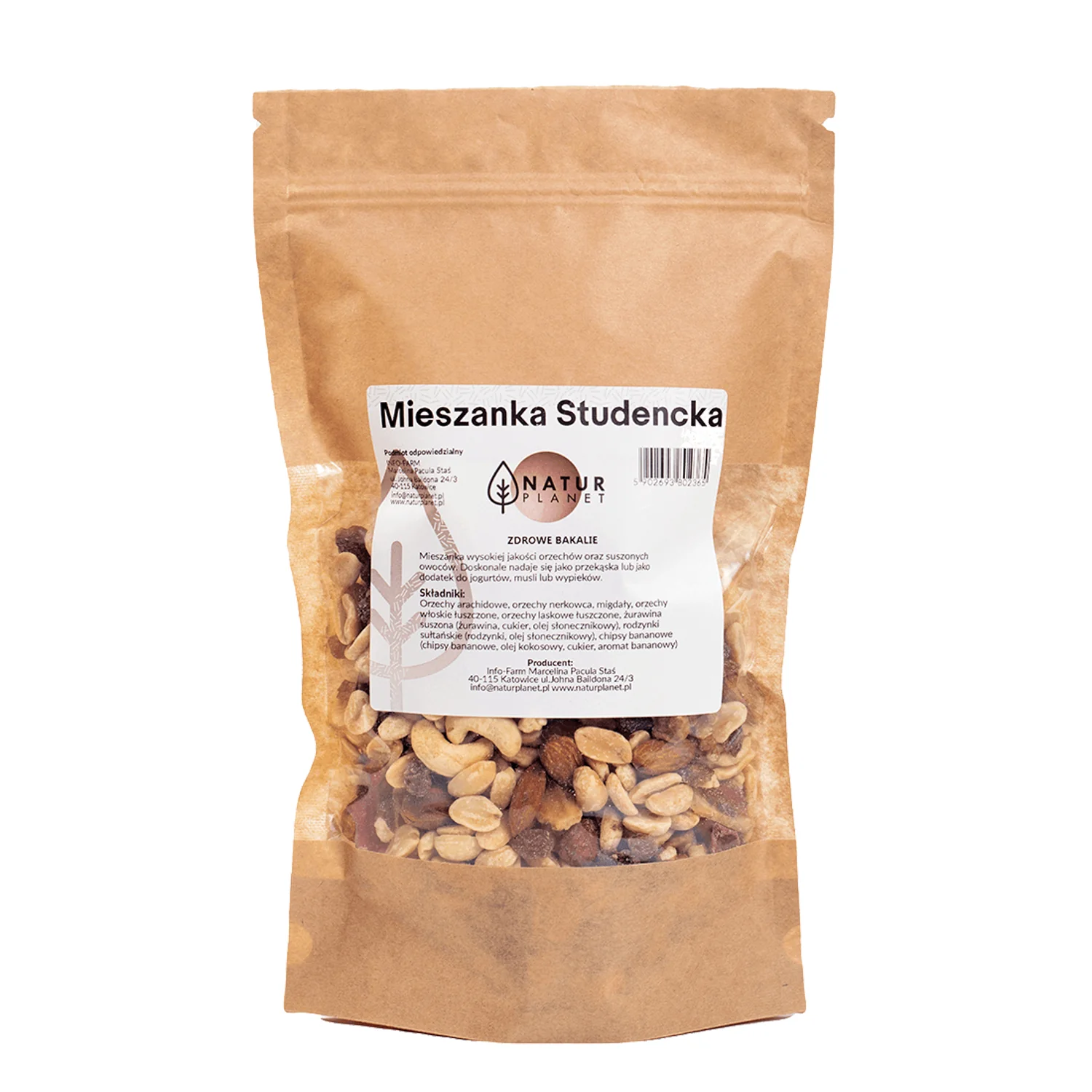 Natur Planet mieszanka studencka, 250 g