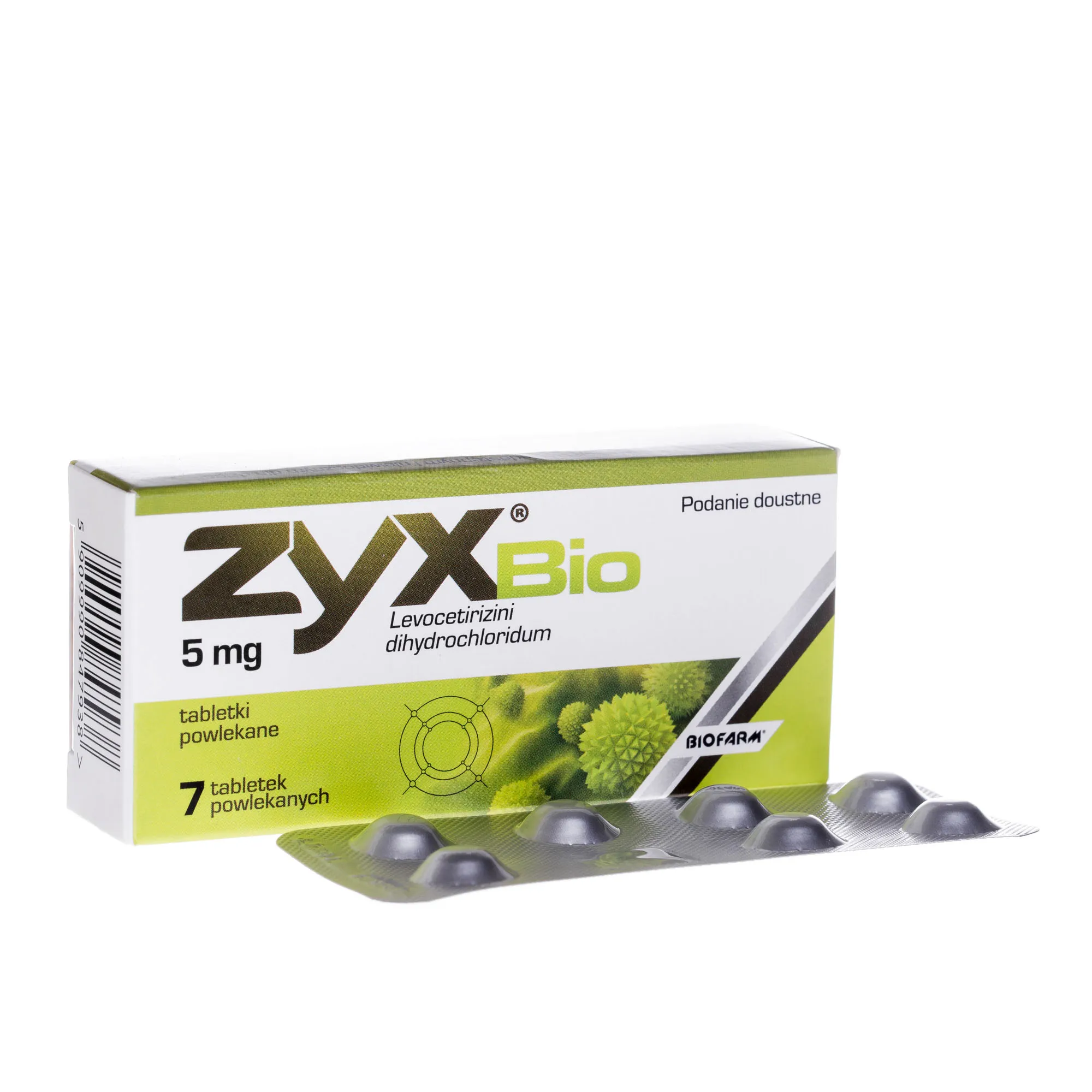 Zyx Bio, 5 mg, 7 tabletek powlekanych