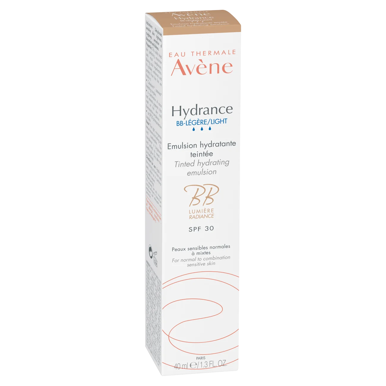 Eau Thermale Avene Hydrance BB lekka emulsja nawilżająca koloryzująca SPF 30, 40 ml