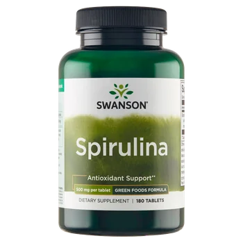 Swanson Spirulina 500 mg suplement diety, 180 tabletek