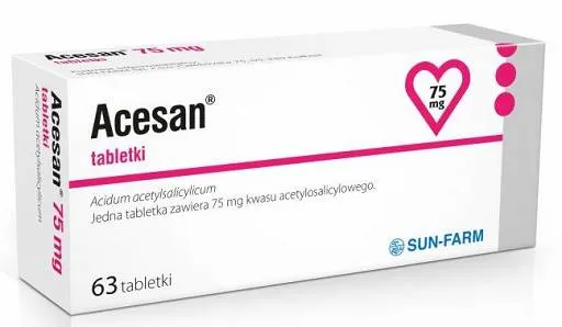 Acesan, 75mg, 63 tabletki