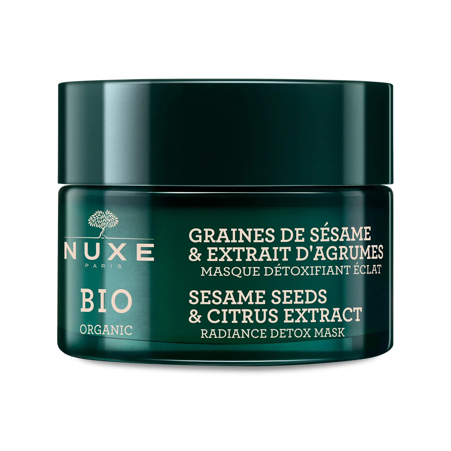 Nuxe Bio, rozświetlająca maska detoksykująca - ekstrakt z cytrusów i ziaren sezamu, 50ml