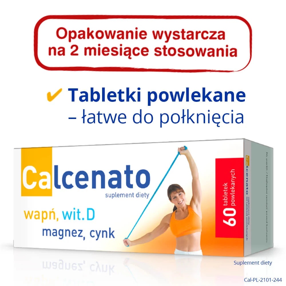 Calcenato suplement diety wapń, wit. D, magnez, cynk