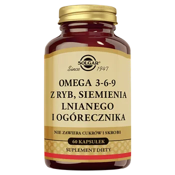 Solgar Omega 3-6-9 suplement diety, 60 kapsułek