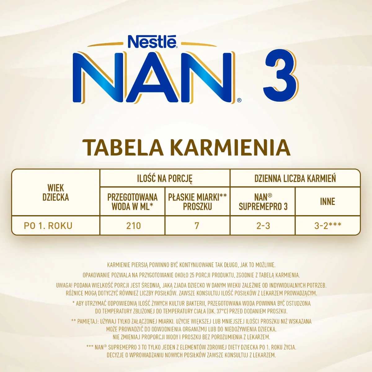 Nan Supremepro 3 produkt na bazie mleka dla dzieci powyżej 1 roku życia, 800 g