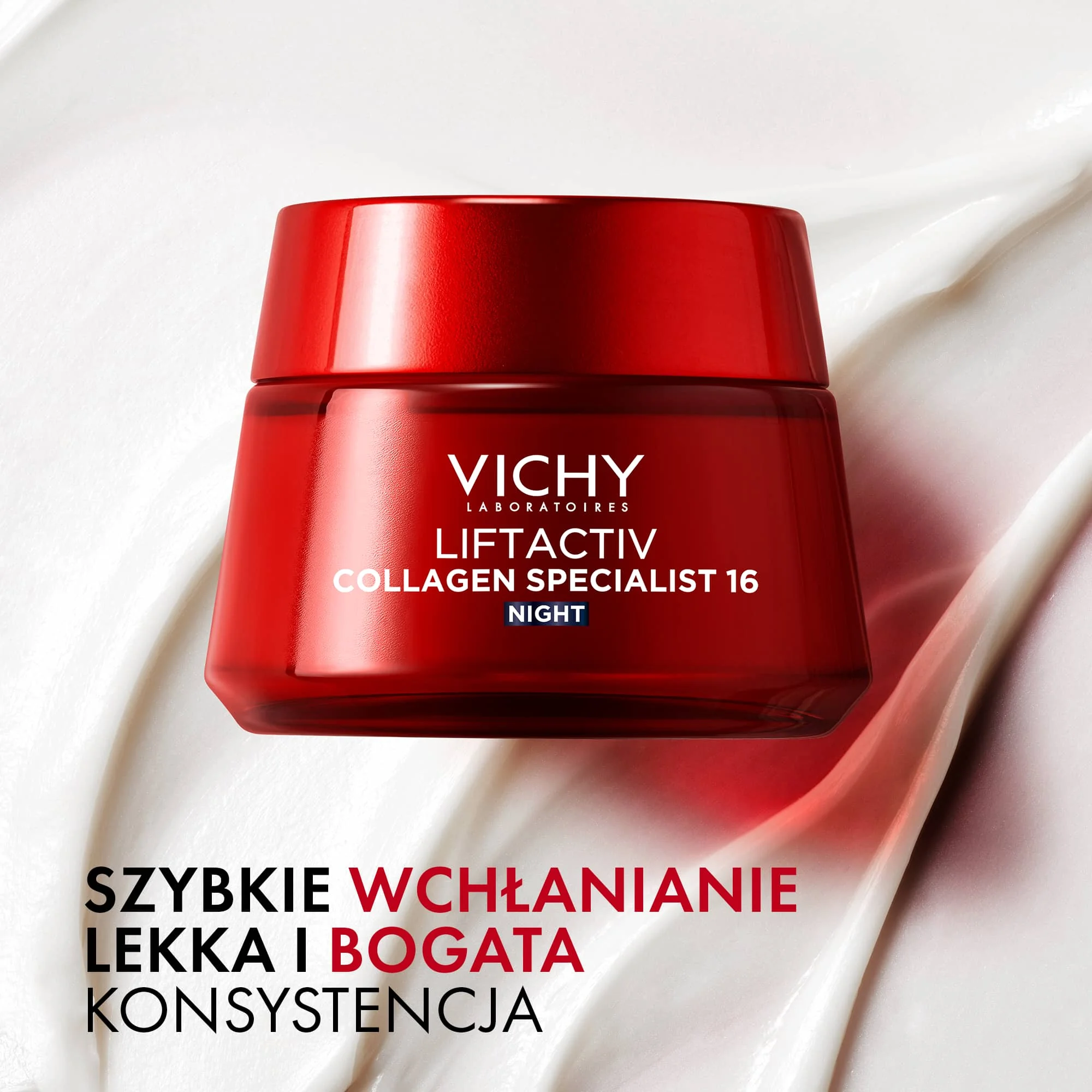Vichy Liftactiv Collagen Specialist Noc przeciwzmarszczkowy krem na noc, 50 ml