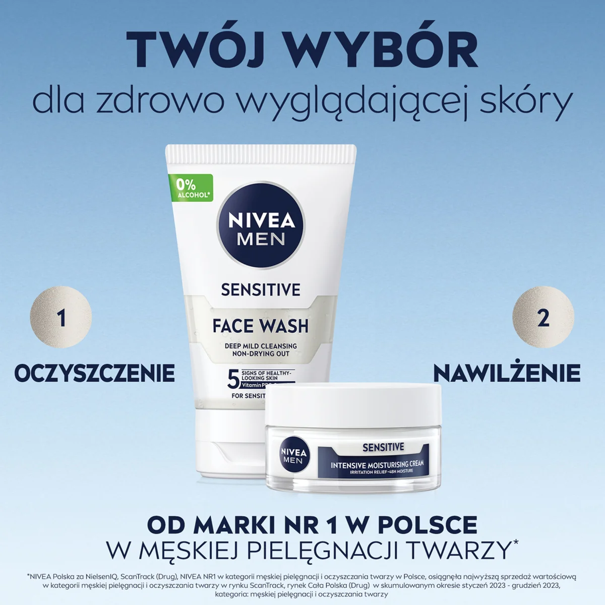 Nivea Men Sensitive krem do twarzy, 50 ml