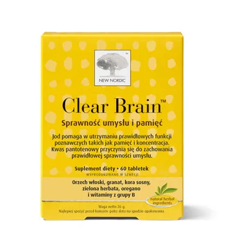 Clear Brain, suplement diety, 60 tabletek 60 tabletek