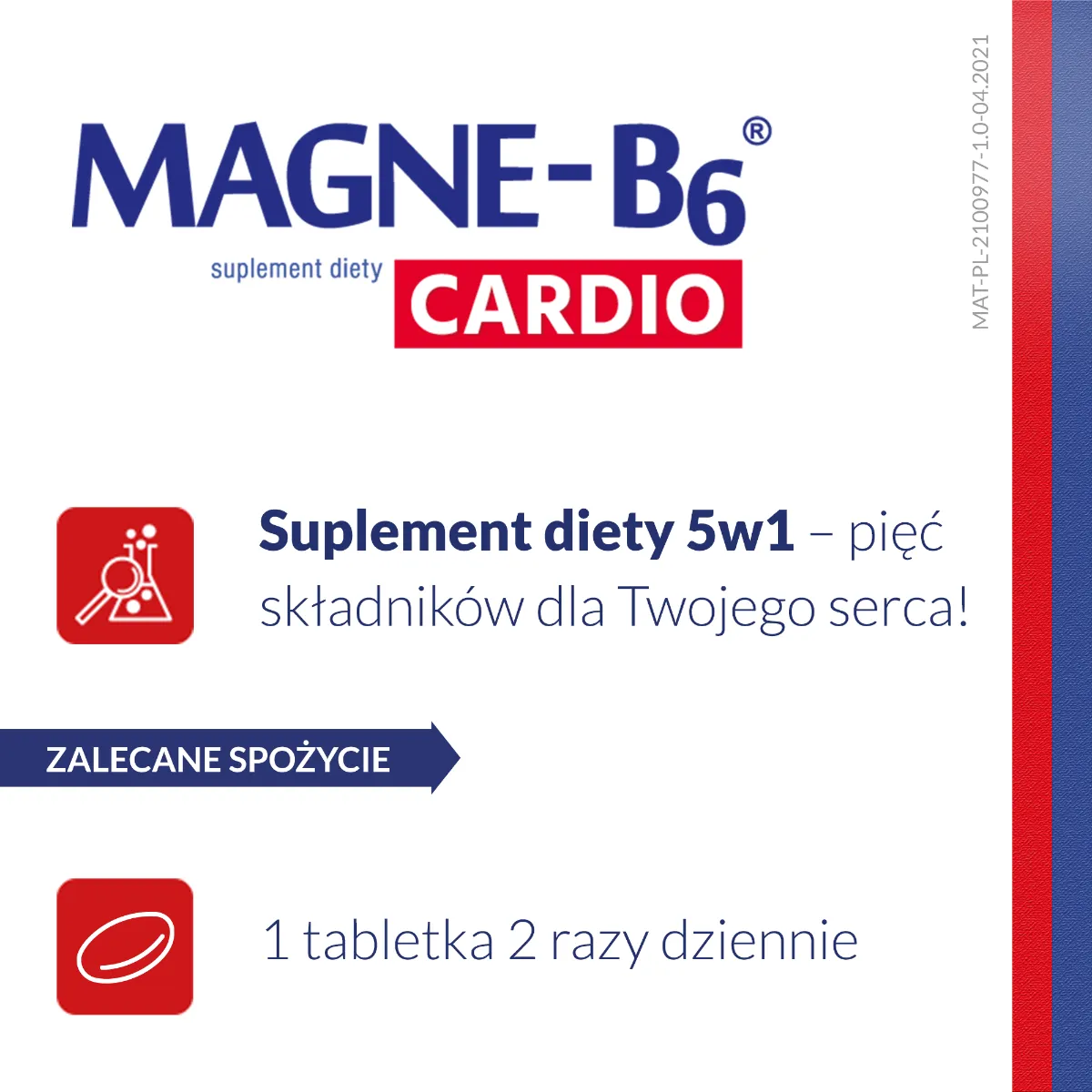 Magne B6 Cardio, 50 tabletek 