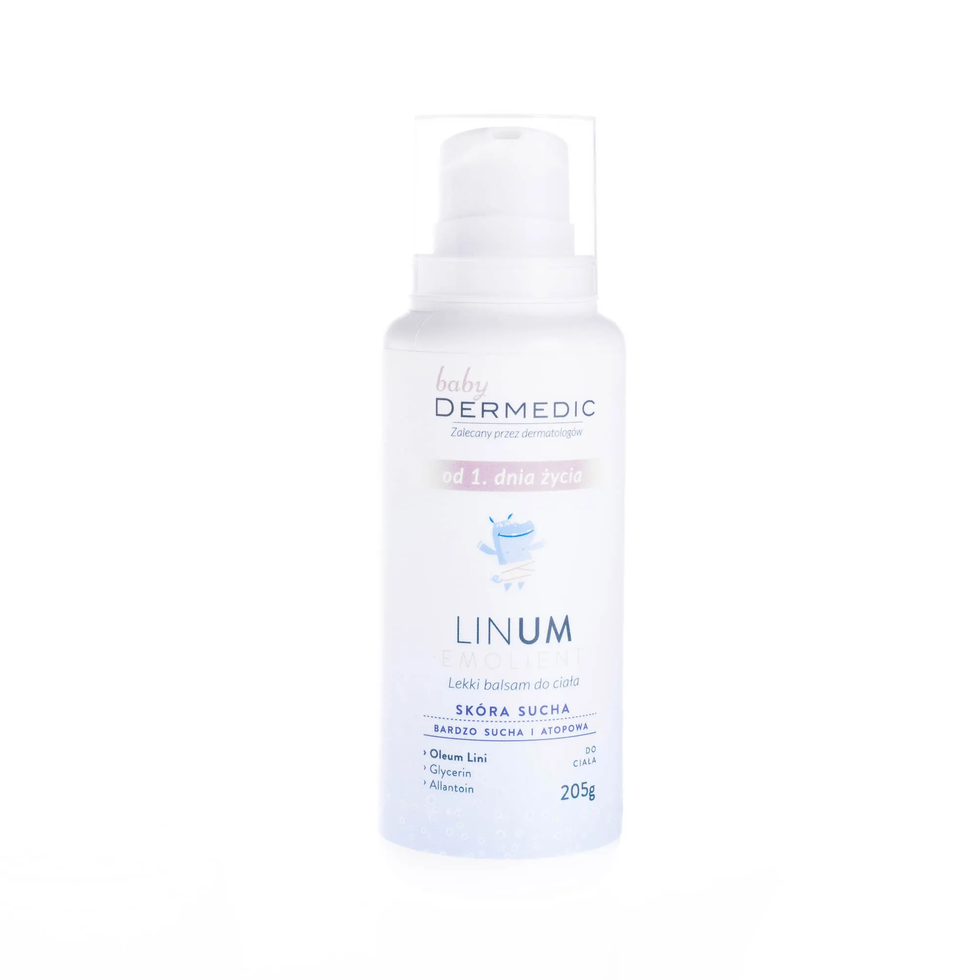 Dermedic Baby Emolient Linum, lekki balsam do ciała, 205 g