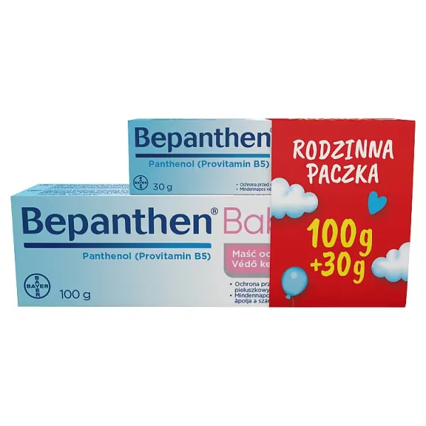 Bepanthen Baby zestaw maść ochronna, 100 g + 30 g