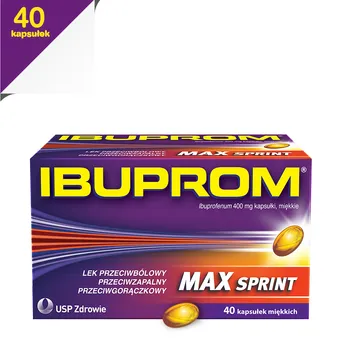 Ibuprom Max Sprint, 400 mg, 40 kapsułek miękkich 