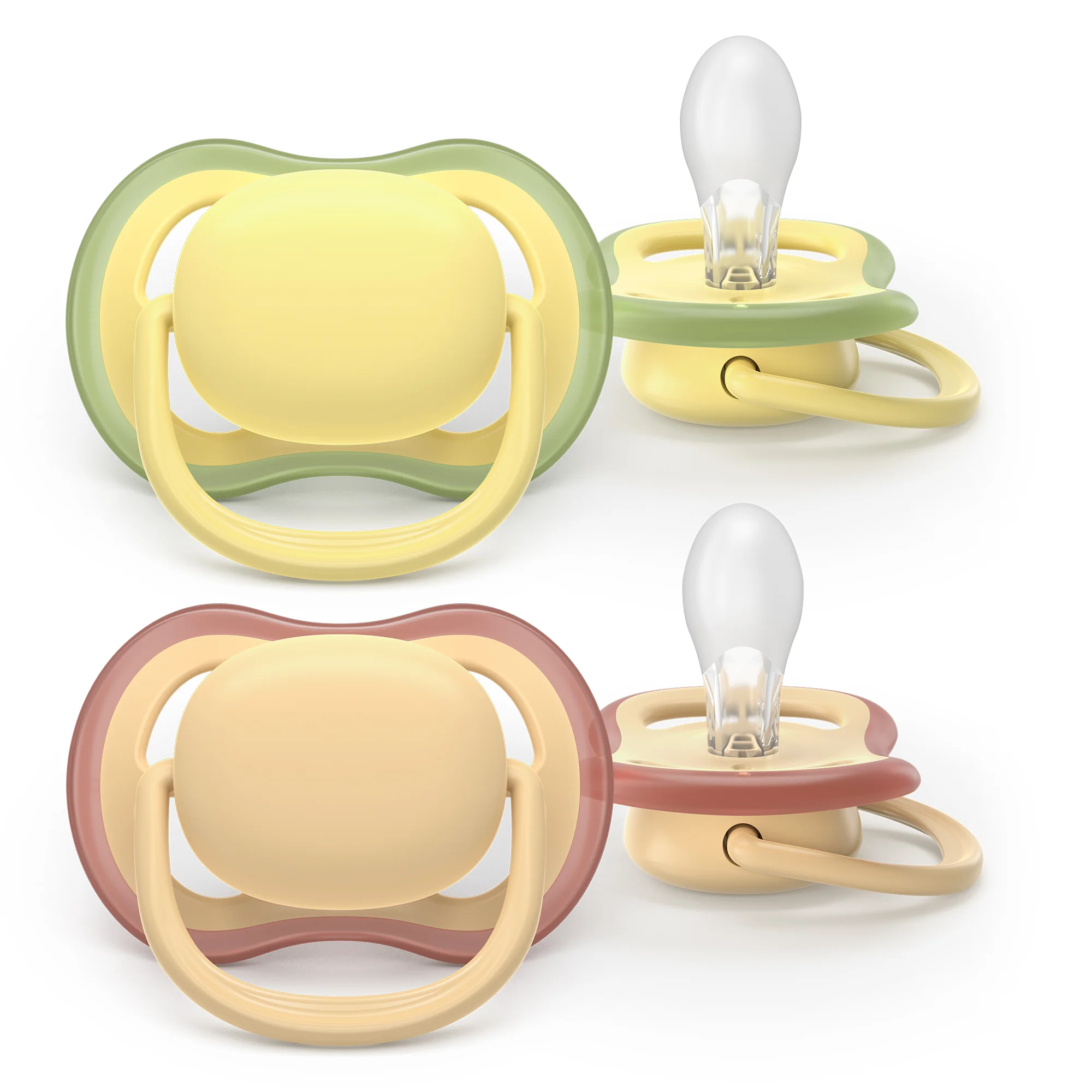 Philips Avent Ultra Air Colors of Nature ortodontyczny smoczek uspokajający 0-6 m, 2 sztuki