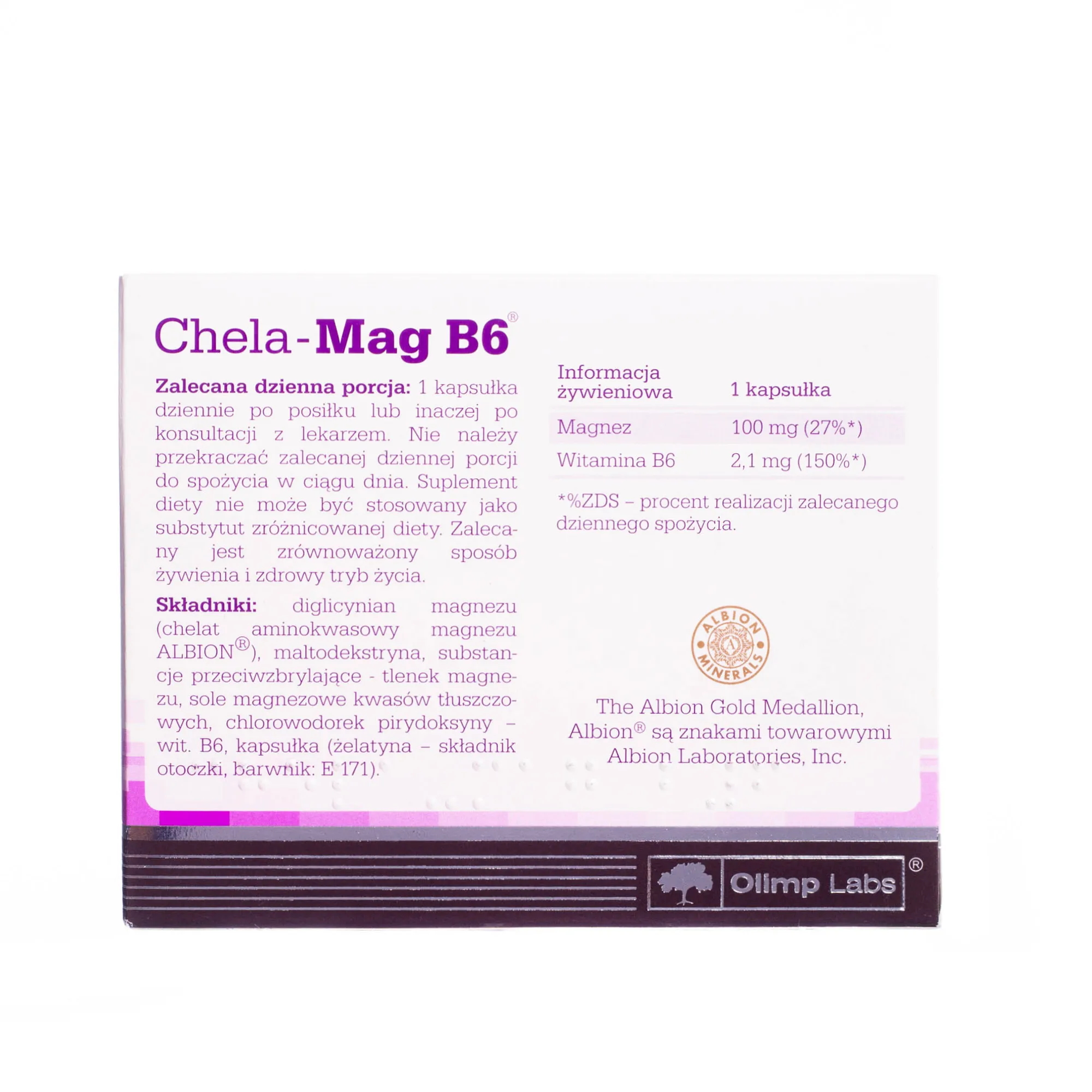 Olimp Chela-Mag B6, suplement diety, 30 kapsułek 