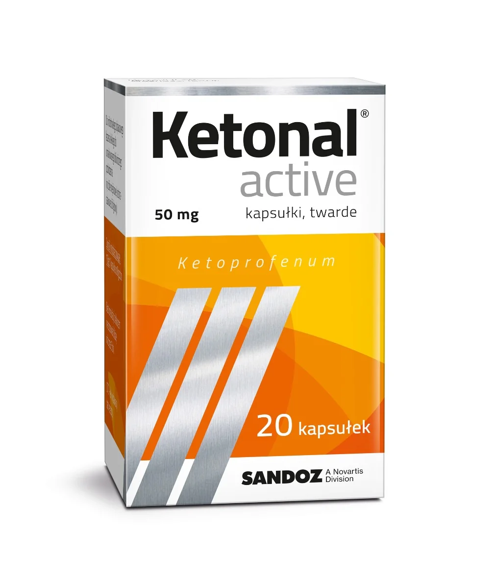 Ketonal Active 50 mg 20 kapsułek