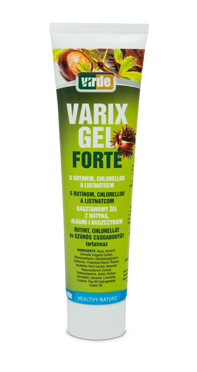 Virde Varix Forte kasztanowy żel z ruszczykiem, algami i rutyną, 100 ml
