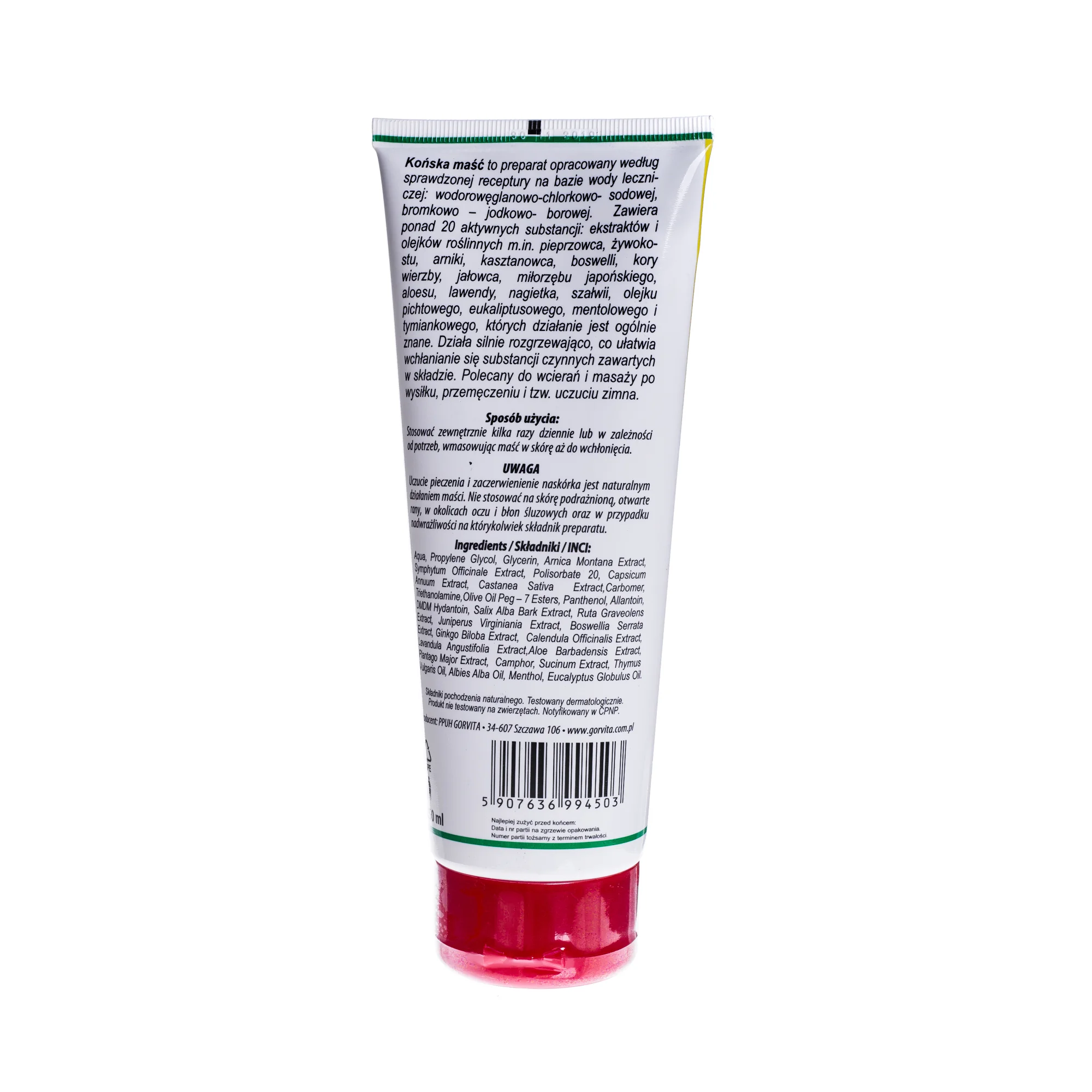 Gorvita końska maść rozgrzewająca, 250 ml