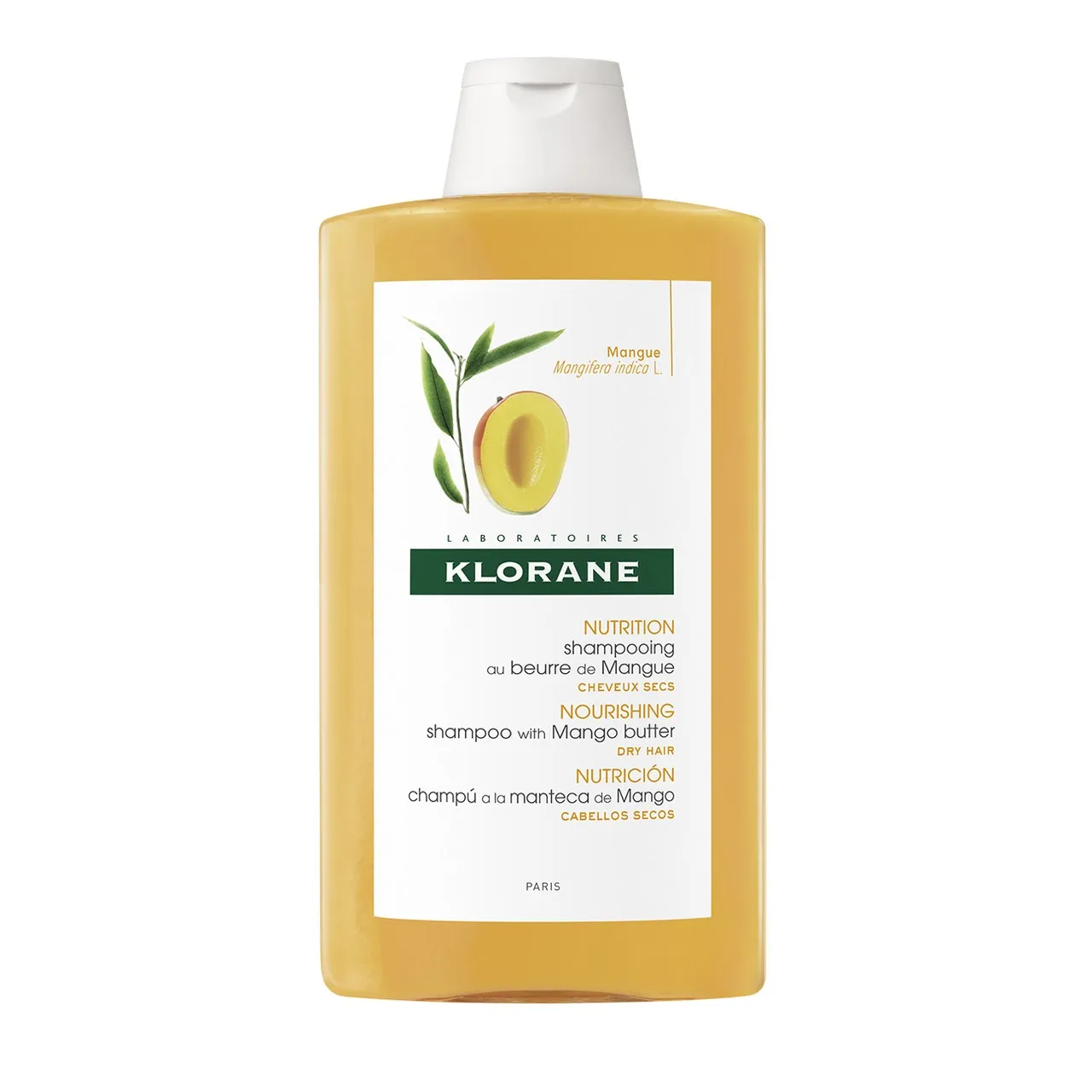 Klorane, szampon do włosów na bazie masła mangowego, 400 ml