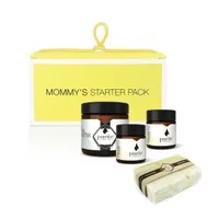 Purite Mommy’s Starter Pack zestaw kosmetyków: oleum rumiankowe, oleum nagietkowe, ujędrniające masło do ciała i mydło, 30 ml + 30 ml + 120 ml + 100 g