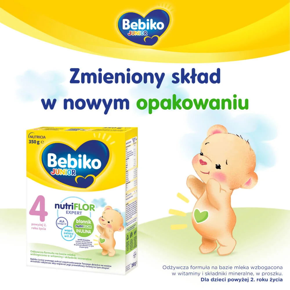 Bebiko Junior 4 mleko modyfikowane dla dzieci powyżej 2. roku życia, 350 g