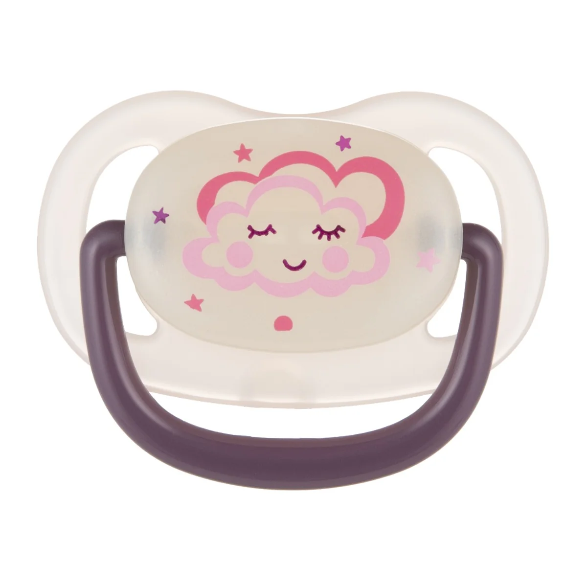 Canpol Babies Night Dreams silikonowy smoczek anatomiczny 0-6m 1 sztuka
