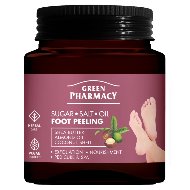 Green Pharmacy cukrowo-solny olejowy peeling do stóp, 300 ml