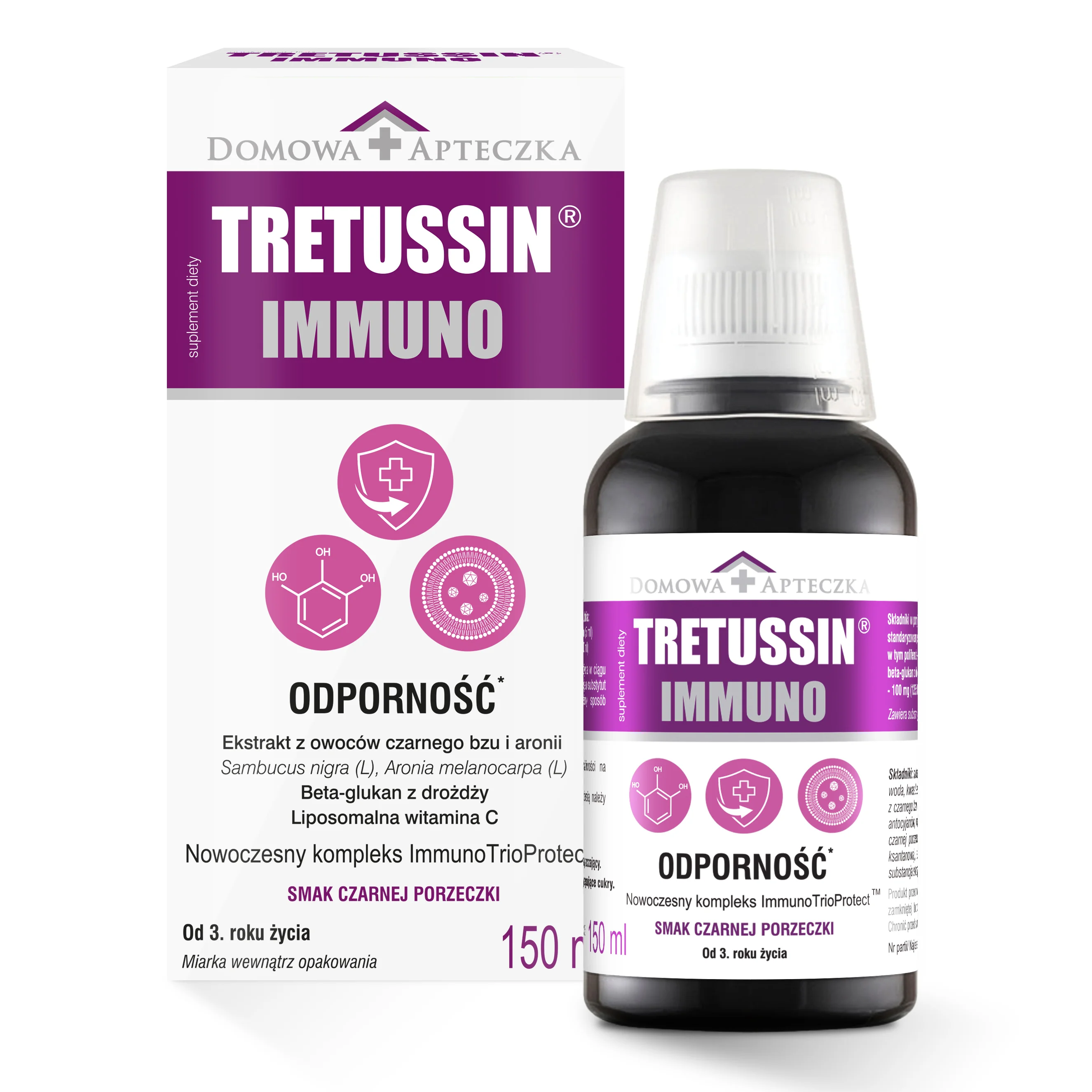 Domowa Apteczka Tretussin Immuno płyn, 250 ml