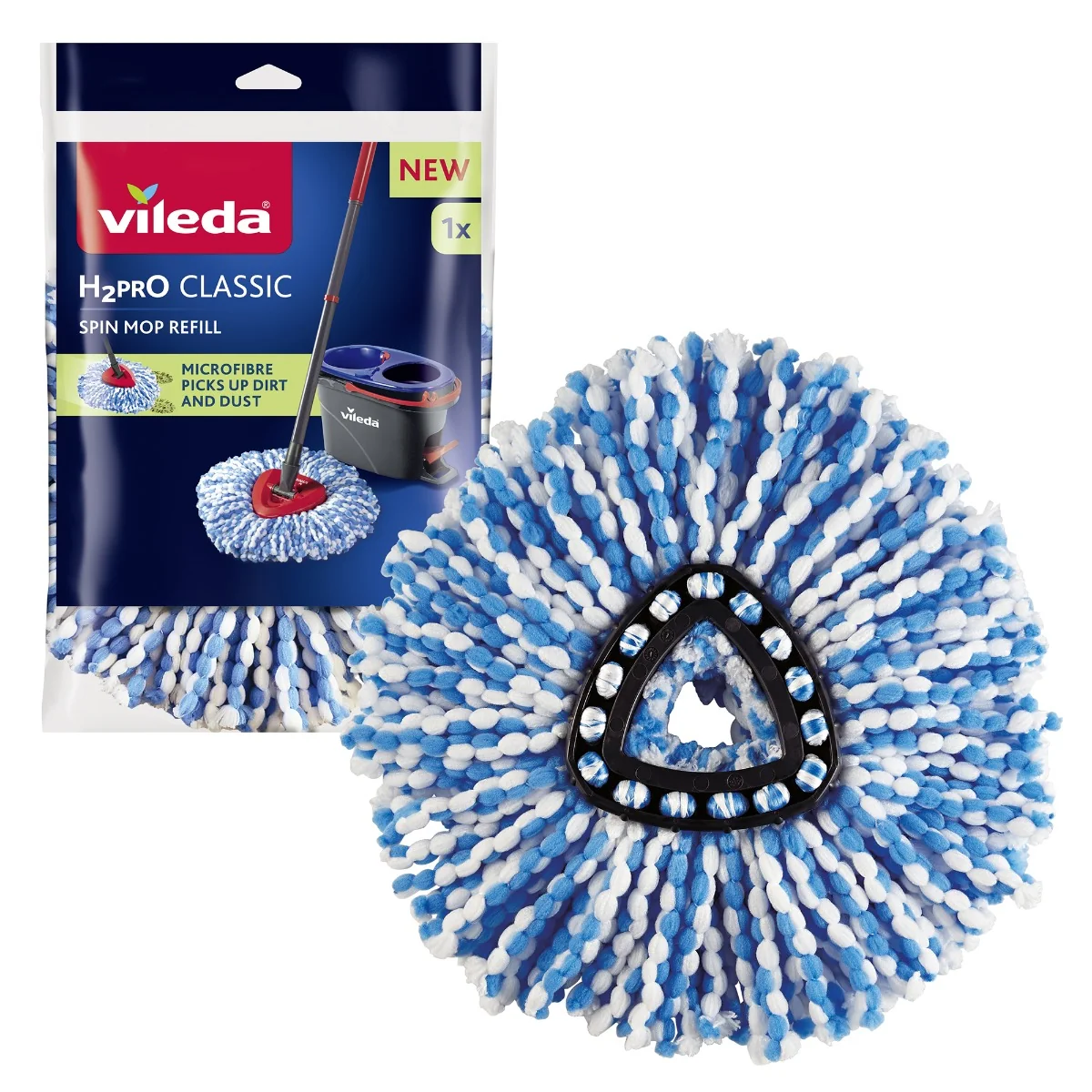 Vileda H2prO wkład do mopa obrotowego, 1 sztuka