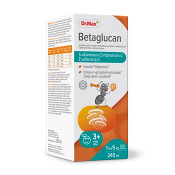 Dr.Max Betaglucan + Vitamin C suplement diety, 245 ml