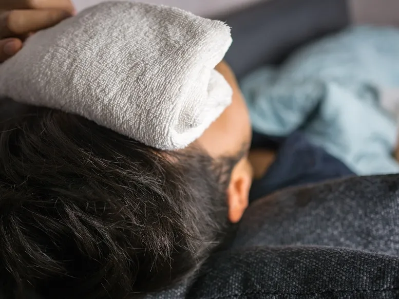 domowy sposób na ból głowy - zimny okład