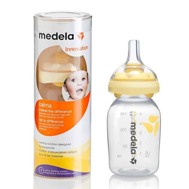 Medela Calma, butelka ze smoczkiem, 150 ml, 1 sztuka 