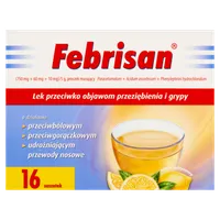 Febrisan (750 mg + 60 mg + 10 mg)/ 5 g, proszek musujący, 12 saszetek