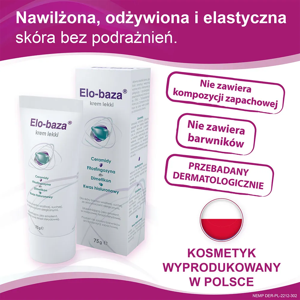 Elo-baza krem lekki, 75g 