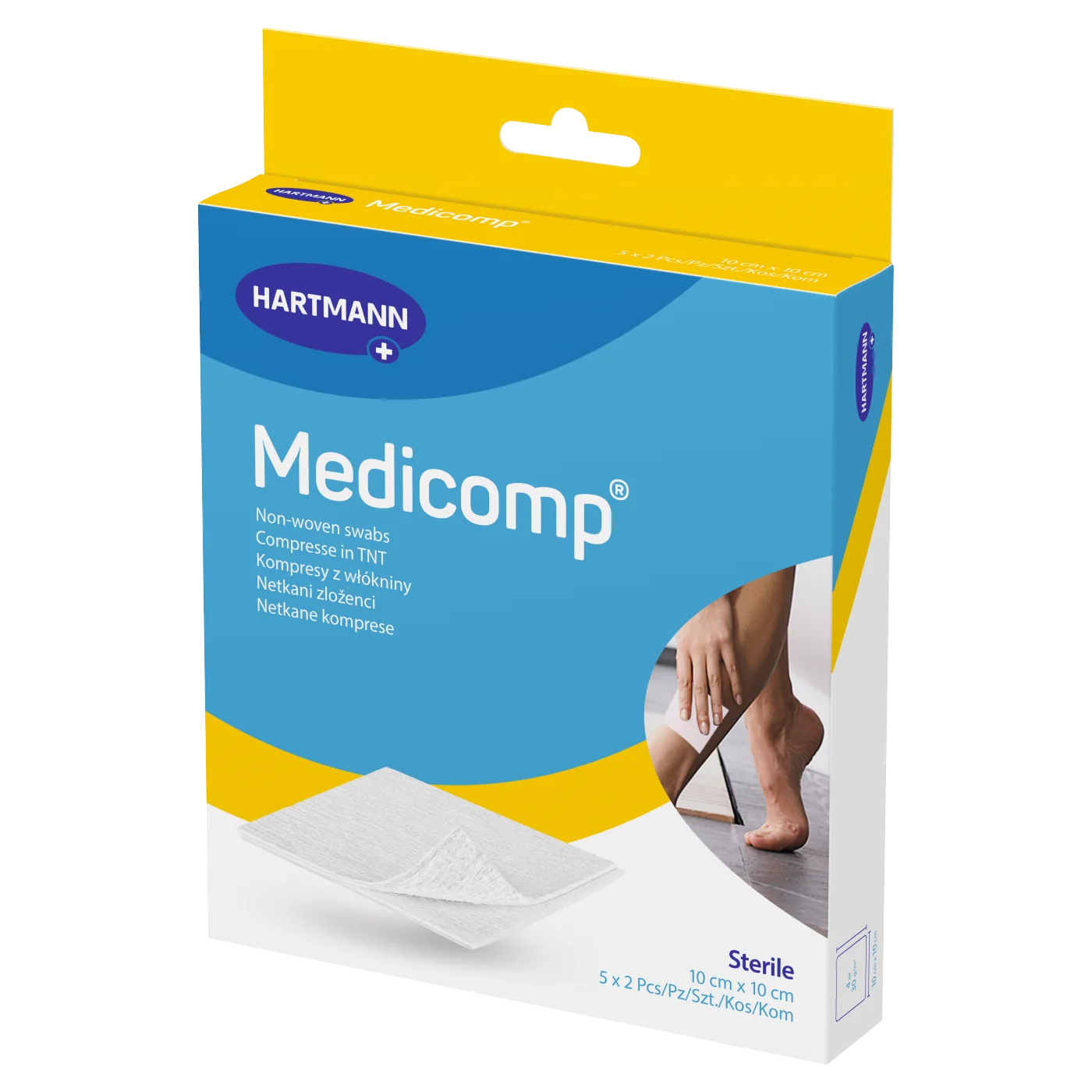 Medicomp kompresy 10 x 10 cm, 10 szt.