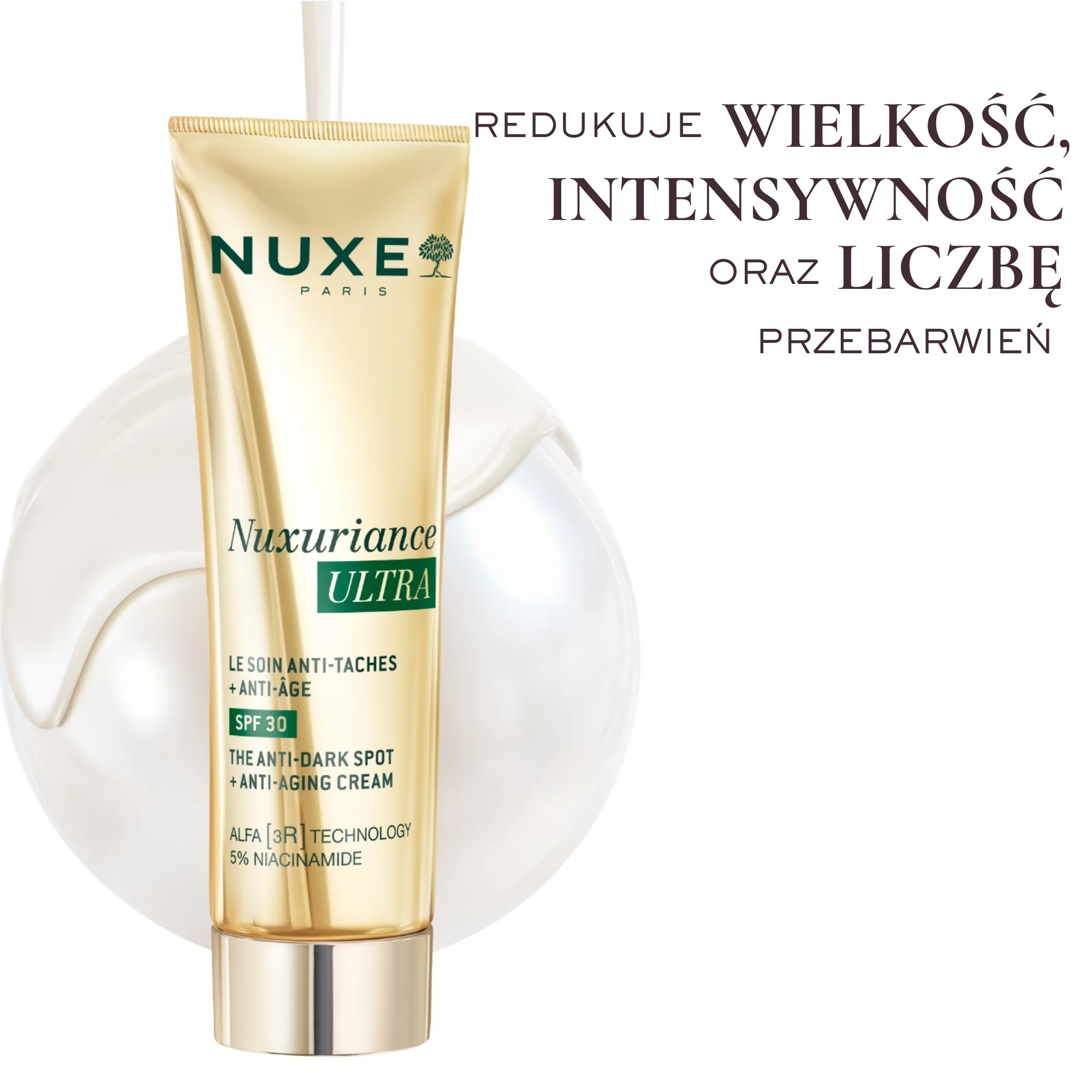 Nuxe Nuxuriance Ultra przeciwstarzeniowy krem na przebarwienia SPF 30, 50 ml