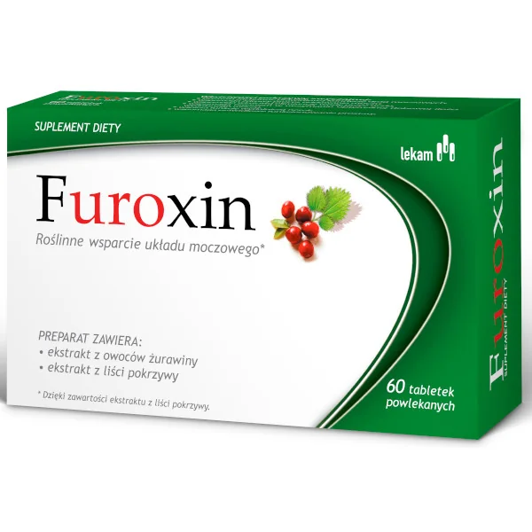 Furoxin suplement diety wspierający układ moczowy, 60 tabletek powlekanych