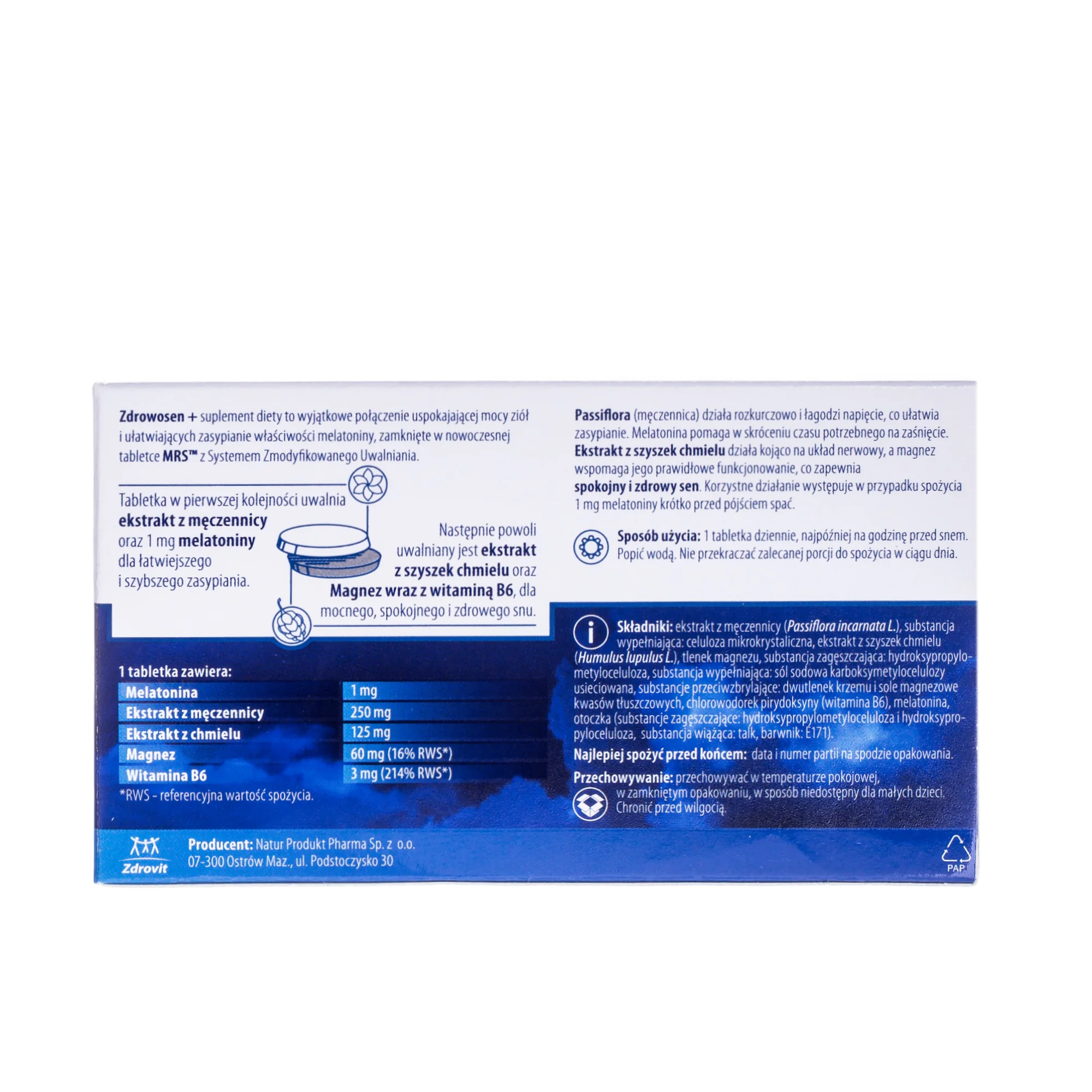 Zdrowosen + suplement diety, 28 tabletki