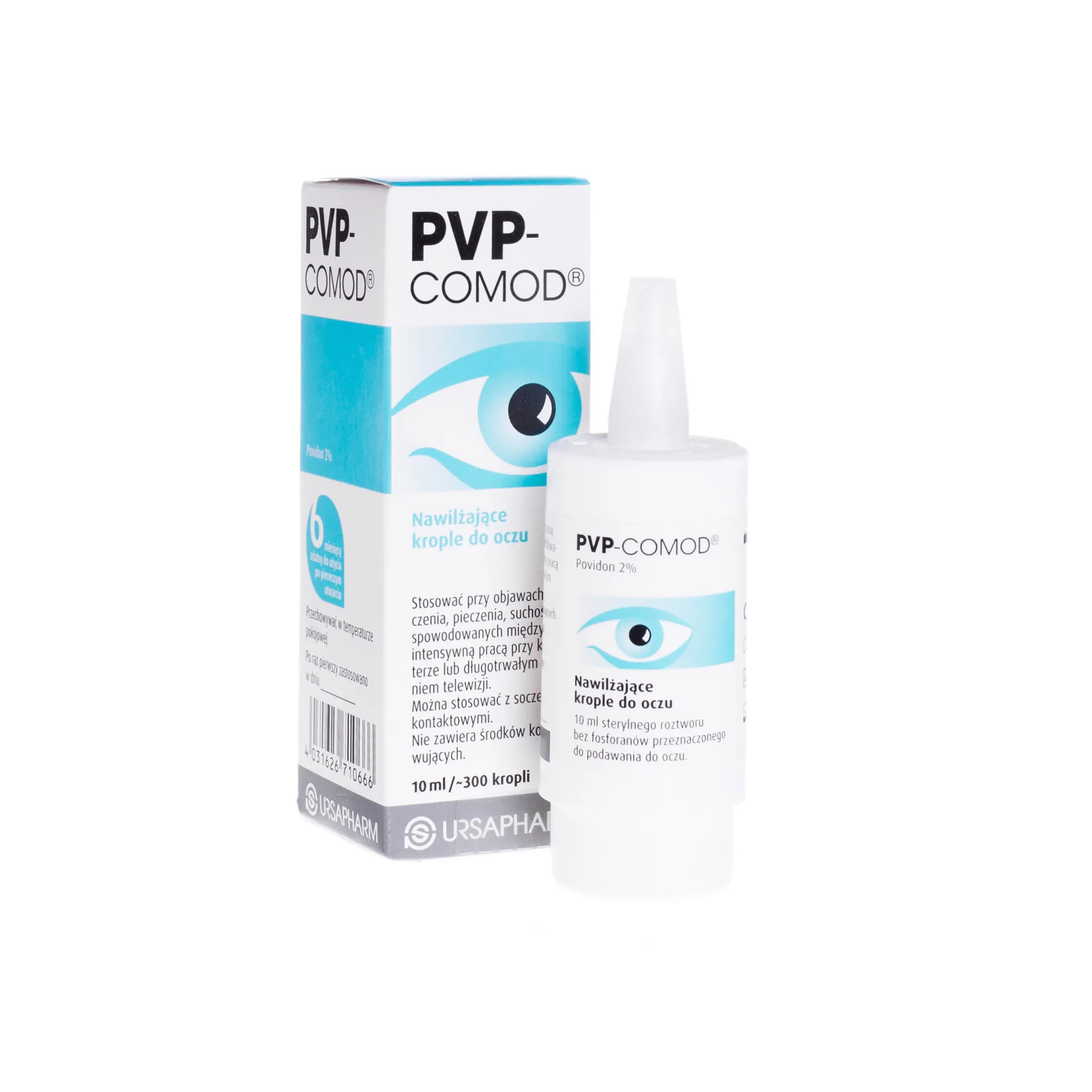 PVP-COMOD, nawilżające krople do oczu, 10 ml(300 kropli) 
