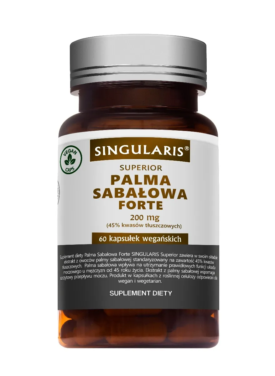 SINGULARIS Superior Palma Sabałowa Forte 200mg, suplement diety, kapsułki, 60 sztuk