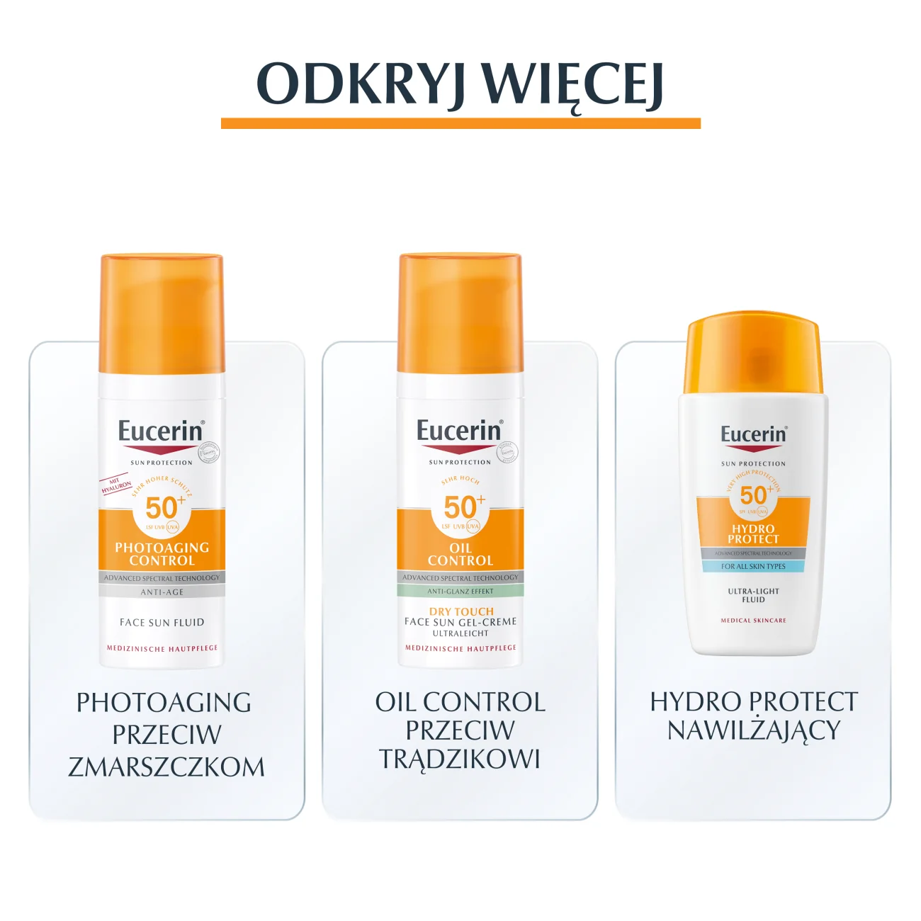 Eucerin Sun Pigment Control SPF 50+ fluid przeciw przebarwieniom do twarzy, 50 ml