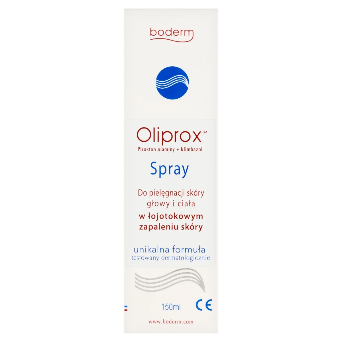 Oliprox spray na ŁZS i łupież suchy, tłusty oraz pstry, 150 ml